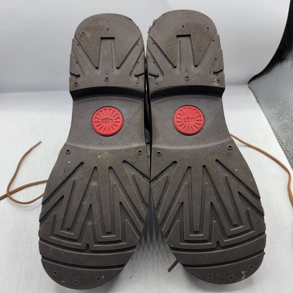 UGG Gatson Mens 9 Brown Mid Boots Chestnut Waterproof Leather Casual 1123671 - Picture 10 of 12